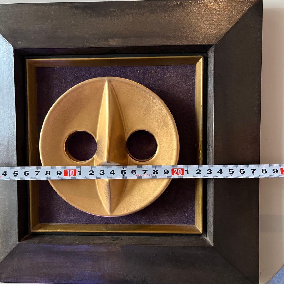 岡本太郎 太陽の塔　信楽焼 額装 70年代 万博 陶器 インテリア 昭和 レトロ