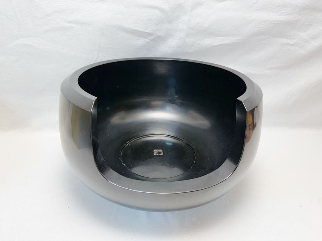 未使用 茶道具 黒真塗 面取道安風炉 土風炉 前瓦 敷板 紙釜敷 陶印