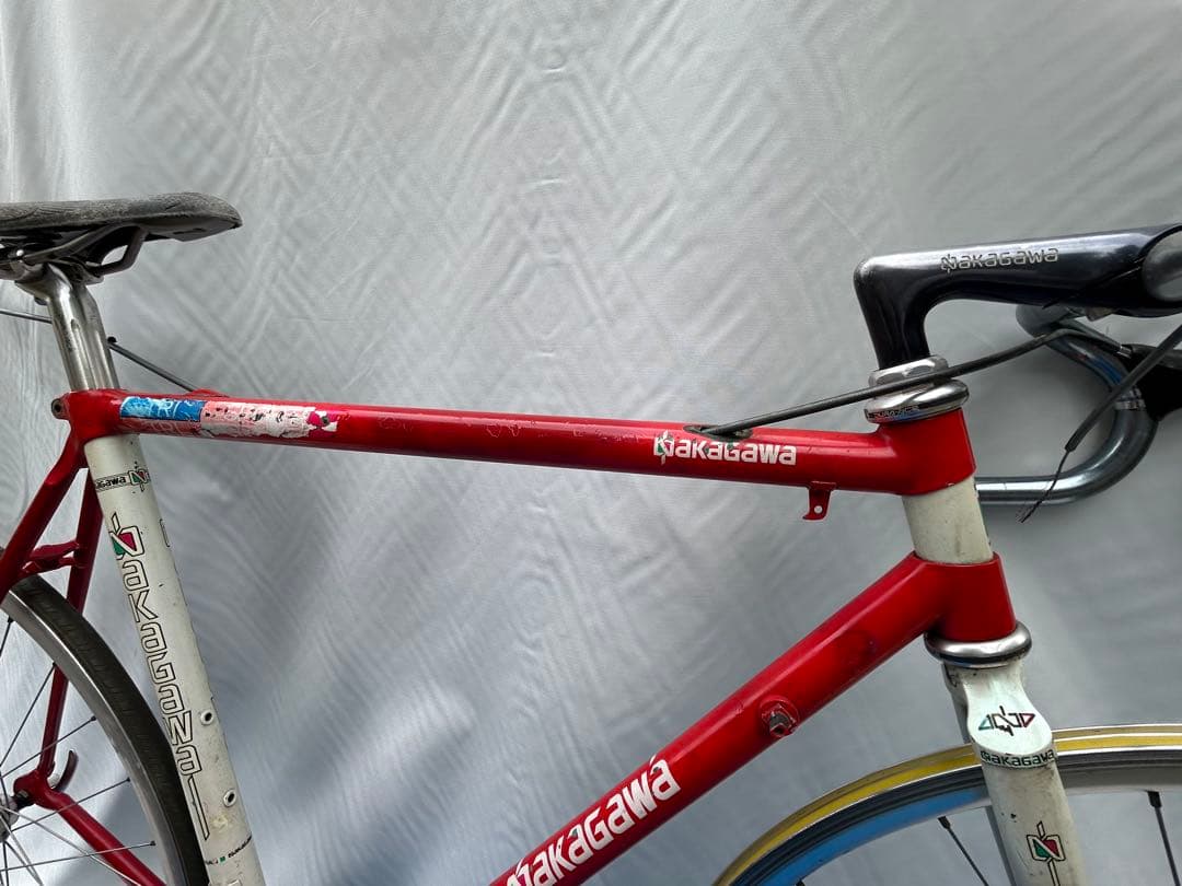 NAKAGAWA ナカガワ クロモリロード ビンテージ 52 赤/白 現状渡し