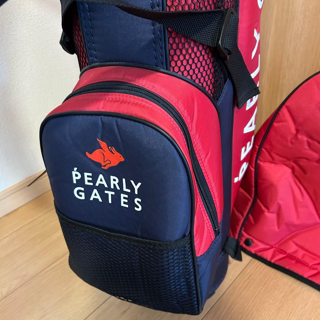 状態良好■PEARLY GATES キャディバッグ 軽量タイプ 7.5型　ゴルフ