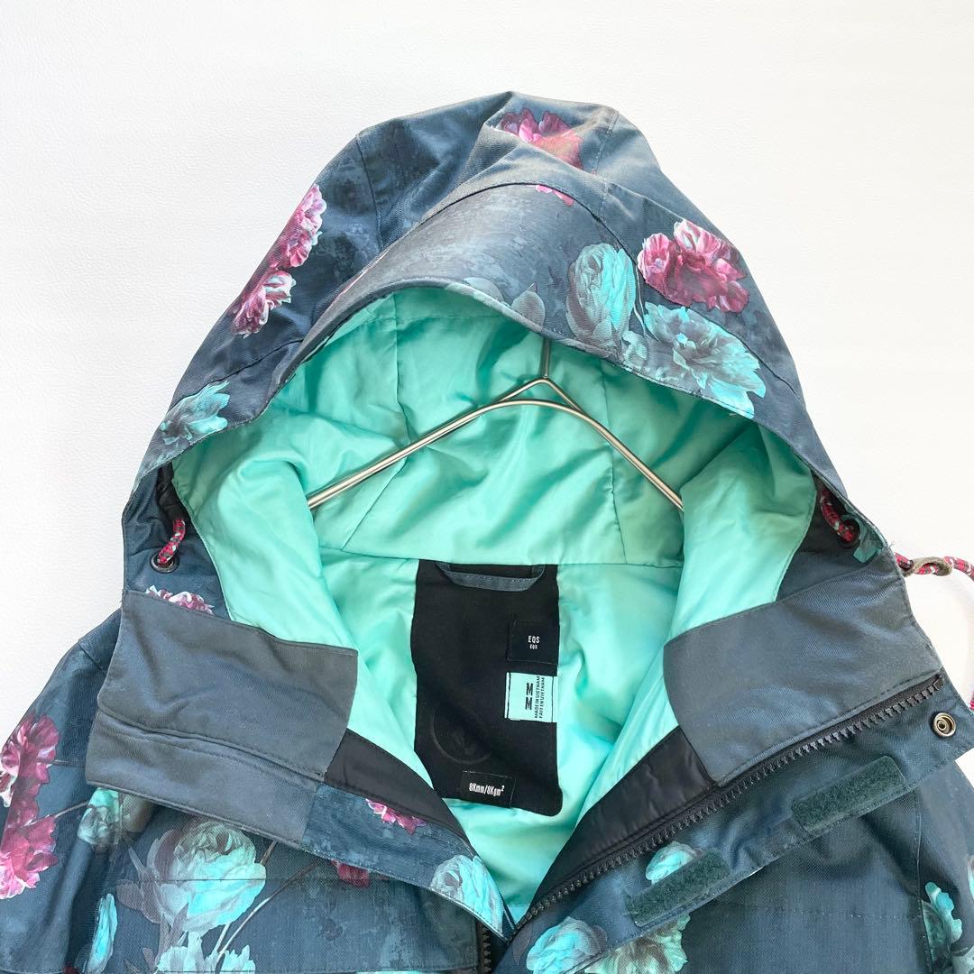 4439【極美品】ボルコム スノボウェア ジャケット 花柄 総柄 レディース