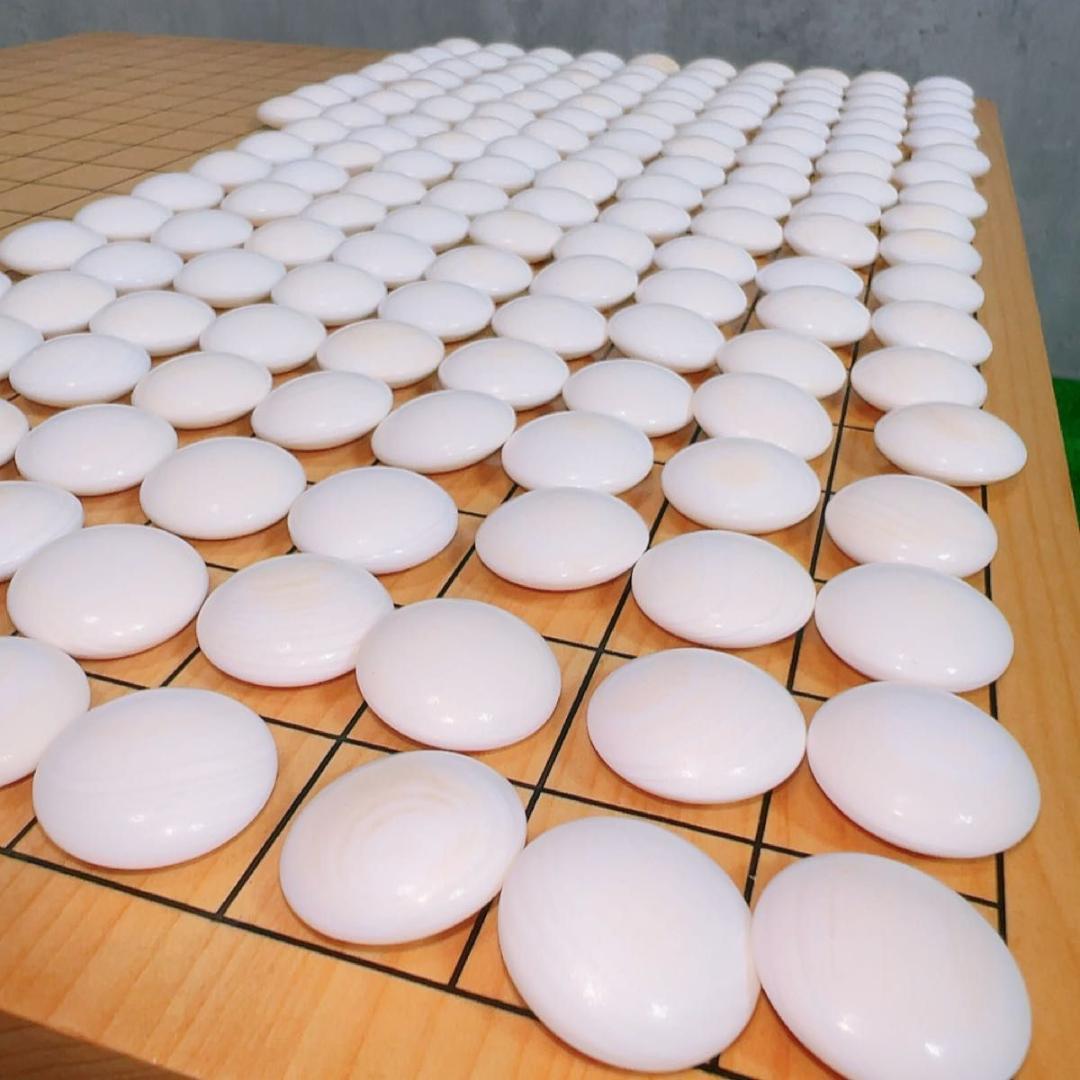 囲碁 碁盤 本榧 蛤 碁石 碁笥 セット 高級 へそ有り 一枚板