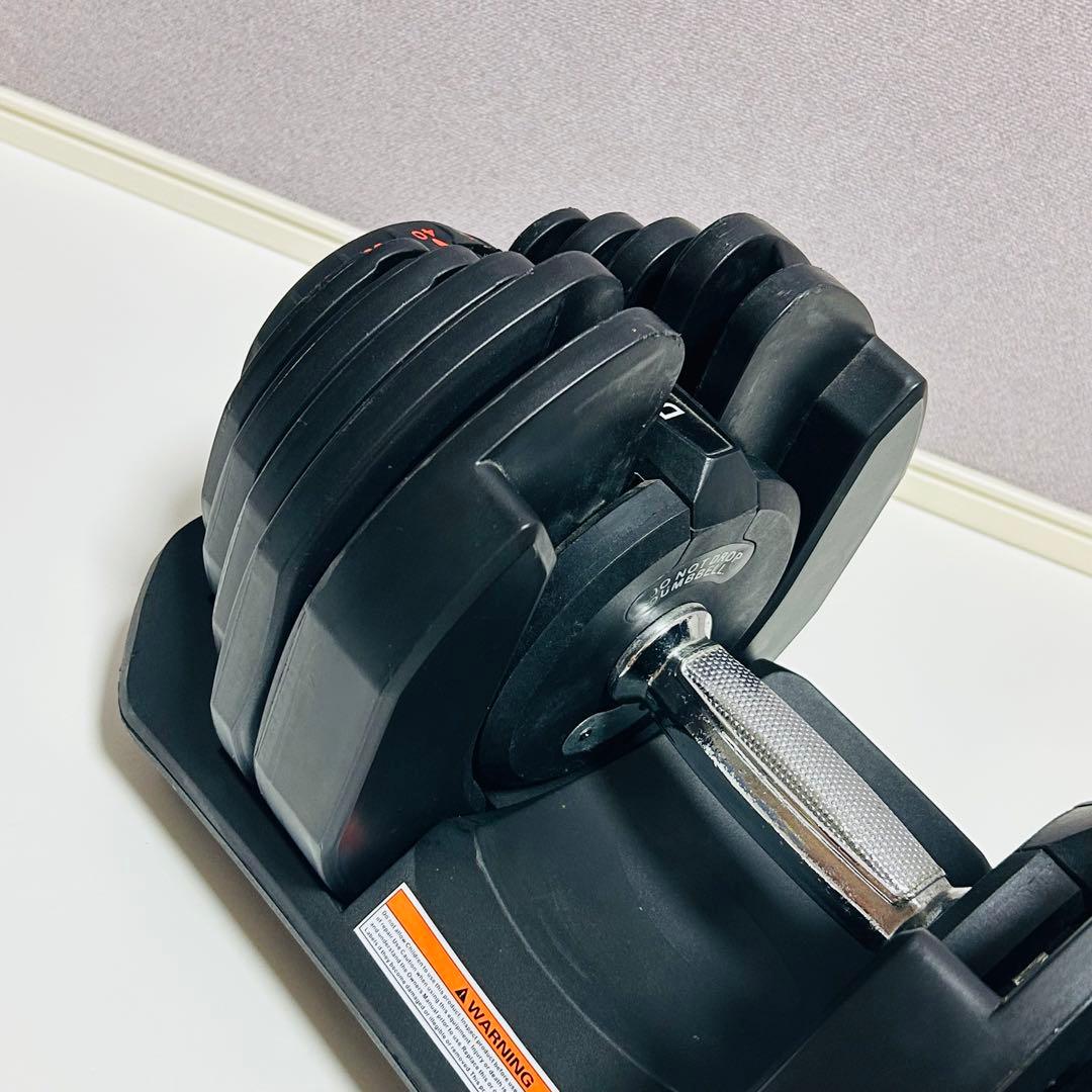 ①可変式ダンベル 最大約40kg 片側1個 【説明文必読、お願い致します】