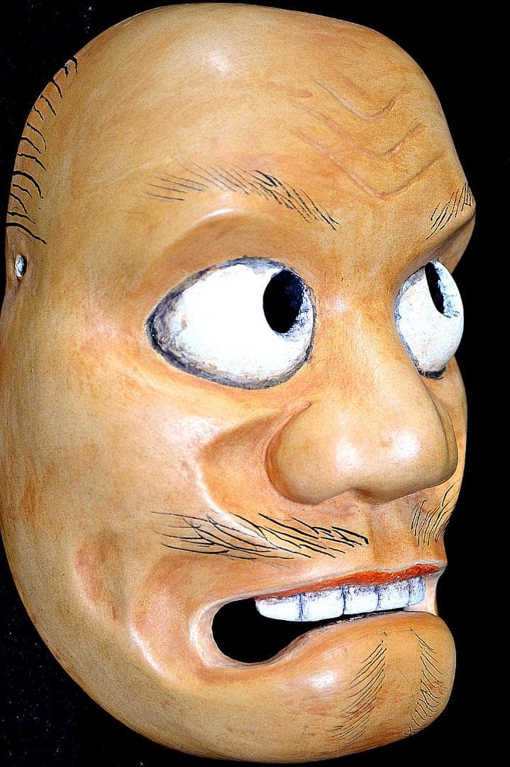 狂言面　賢徳面