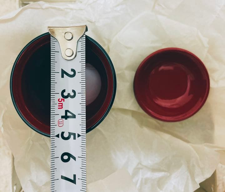 【新品未使用】漆塗り、5客セットの小吸物椀