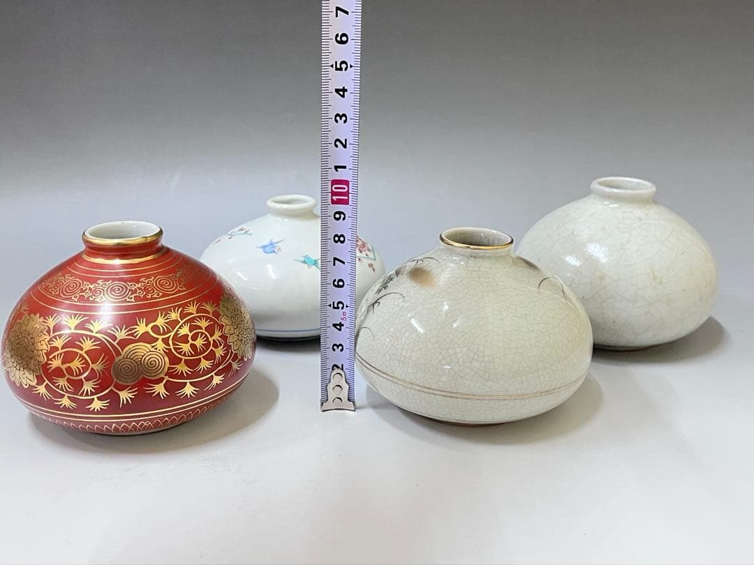 M710 油壺　仁清　九谷永樂　一輪挿し　花器　花瓶