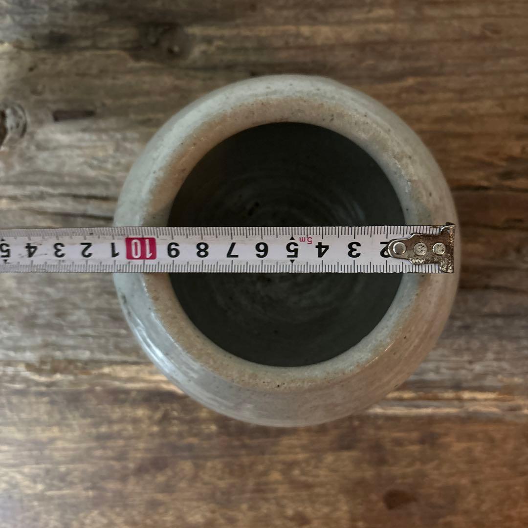 李朝壷　白磁　堅手　丸壷　塩笥壺　骨董　韓国オンギ　骨董品.アンティーク.古民芸