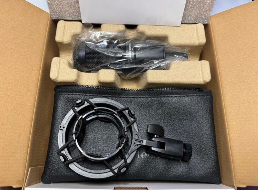 オーディオテクニカ AT2035 コンデンサーマイク　XLRケーブル付き