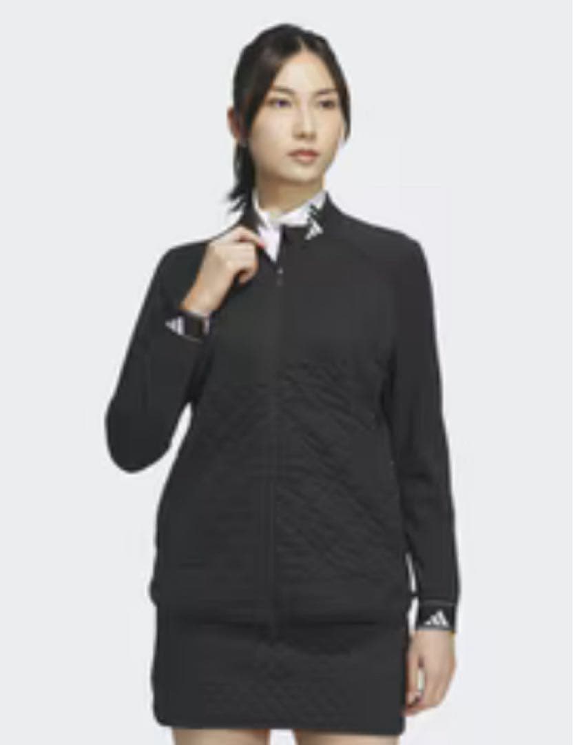 L アディダス　ゴルフ　キルトレイヤード フルジップジャケット　レディース 新品