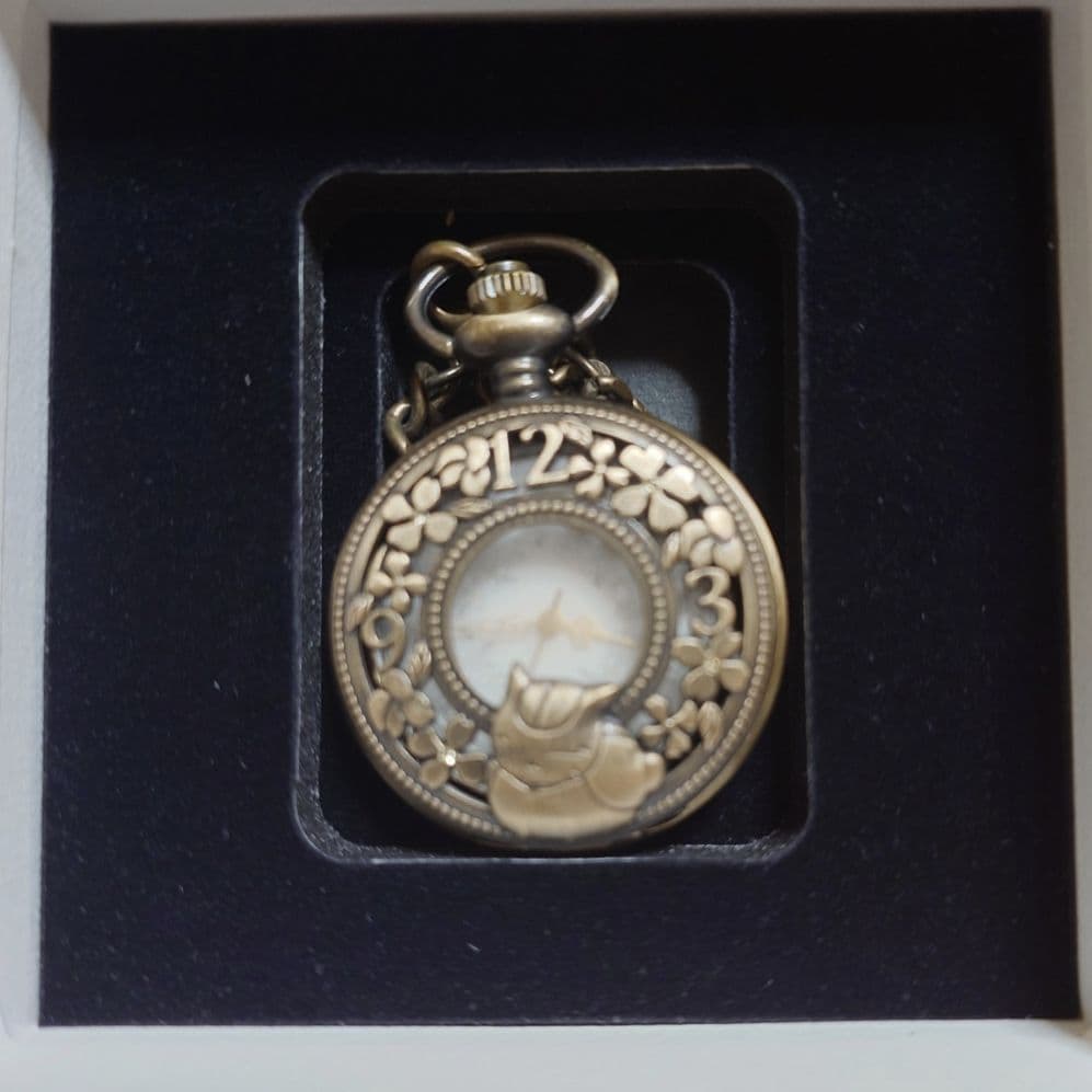 夏目友人帳　懐中時計　ニャンコ先生　15周年記念モデル