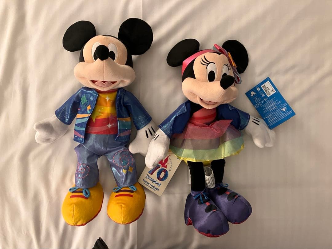 カルフォルニアディズニー70周年記念 ミッキーとミニー ぬいぐるみセット