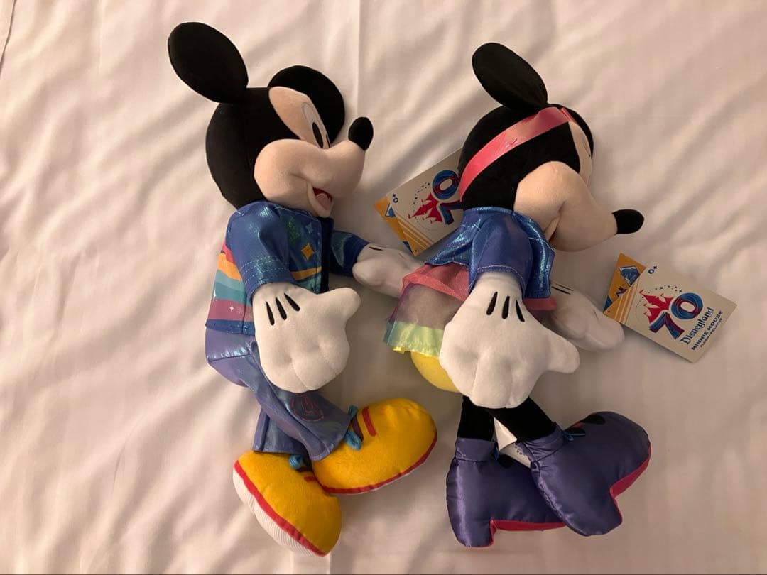 カルフォルニアディズニー70周年記念 ミッキーとミニー ぬいぐるみセット