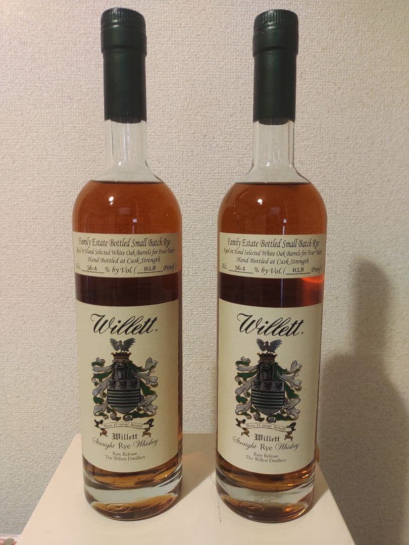 【２本セット】Willett Family Estate Rye 4年