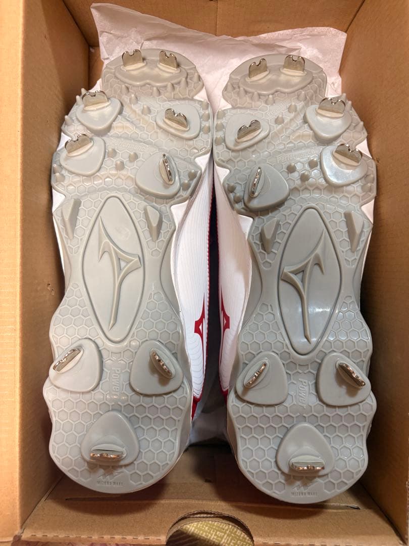 Mizuno 野球スパイクシューズ レッド