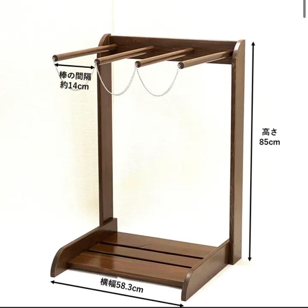 サーフボードラック　スノボーラック　木製　縦置き　サーフボード置き　3本立て