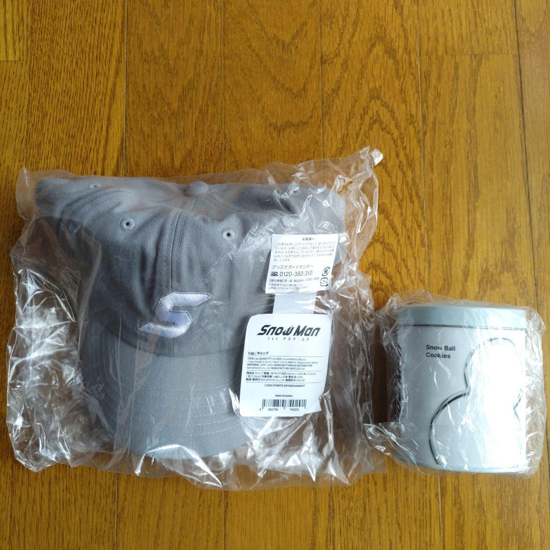 Man POPUP 会場限定 スノーボールクッキーとキャップのセット