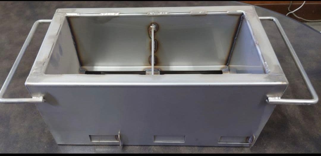 手作りステンレス バーベキューコンロ