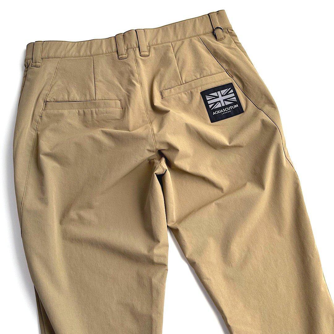 アクアスキュータムゴルフ メンズパンツ ゴルフウェア ベージュ 90cm
