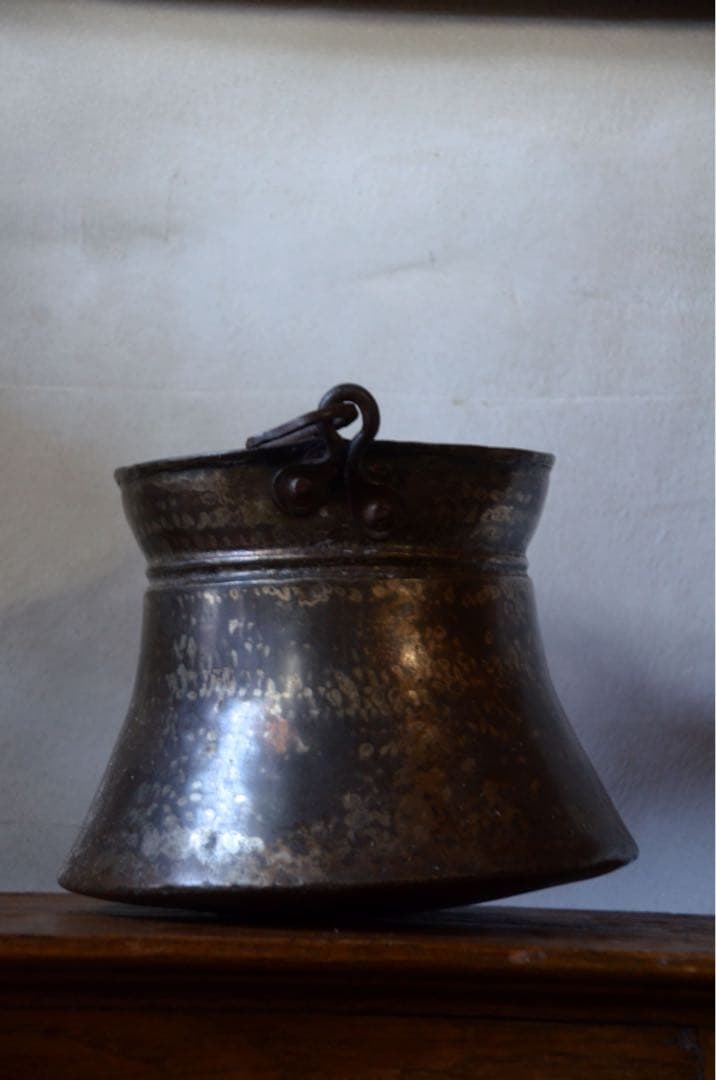 銅製の吊りポット（イギリス製）