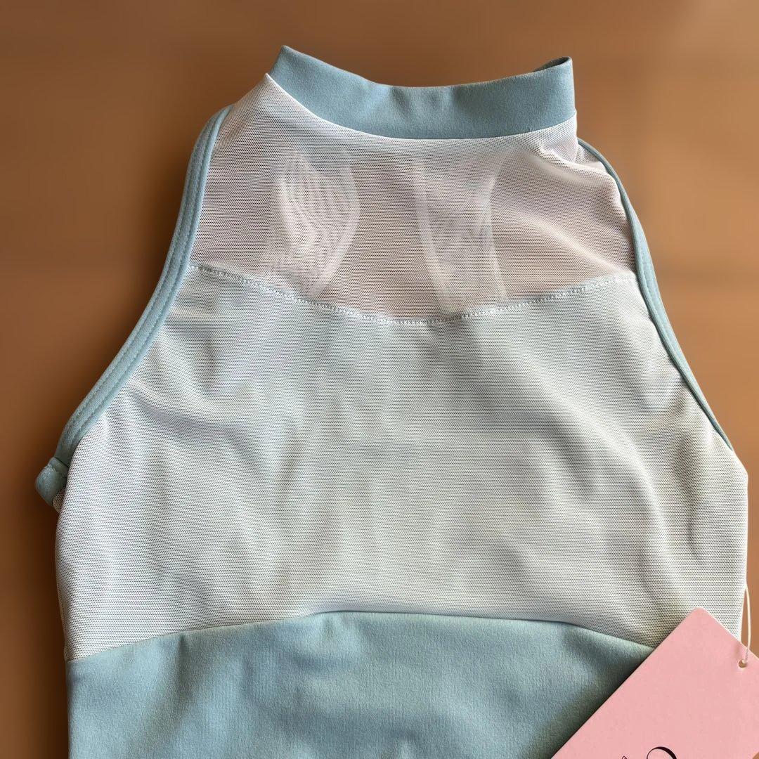 Chacott 水色 ハイネック レオタード　140