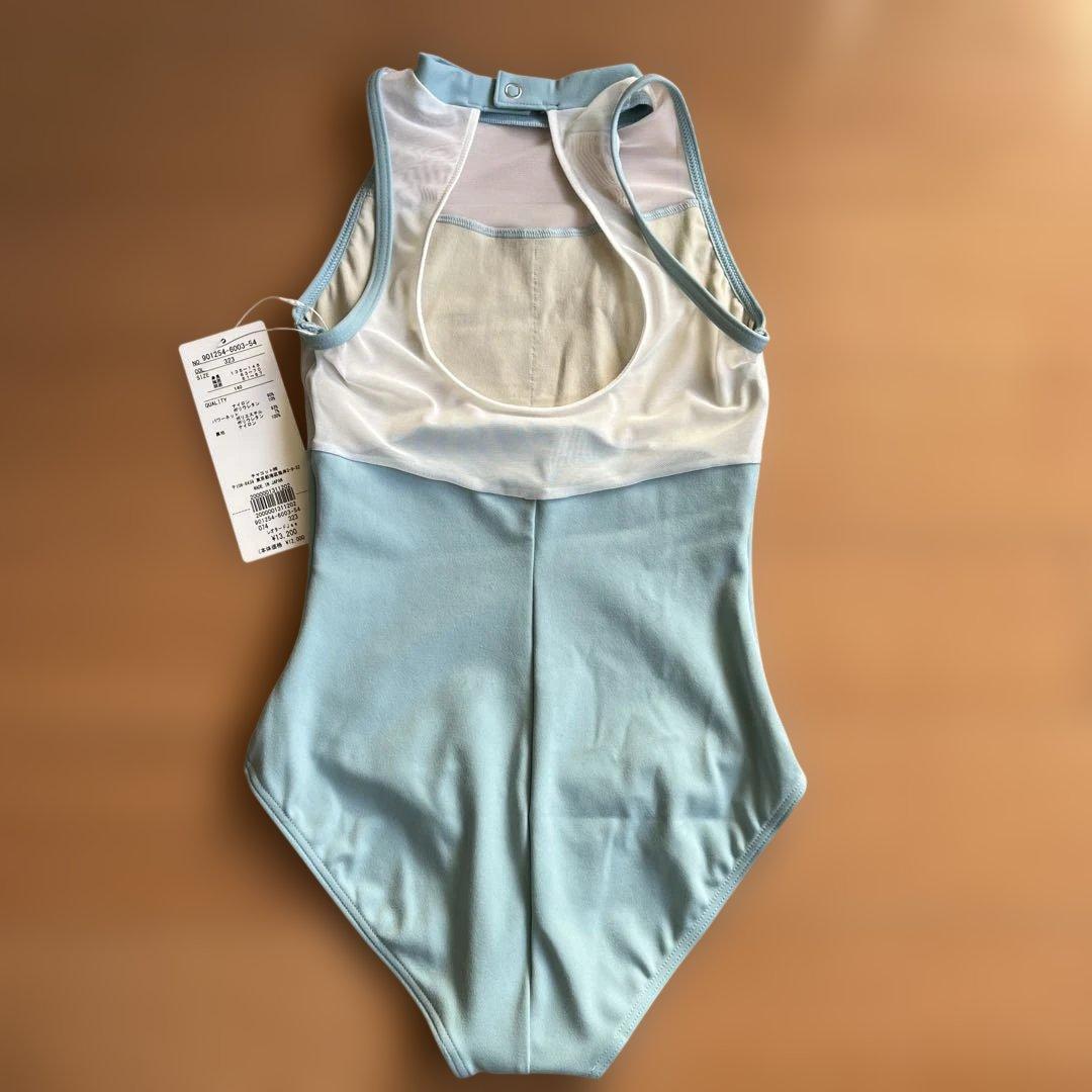 Chacott 水色 ハイネック レオタード　140