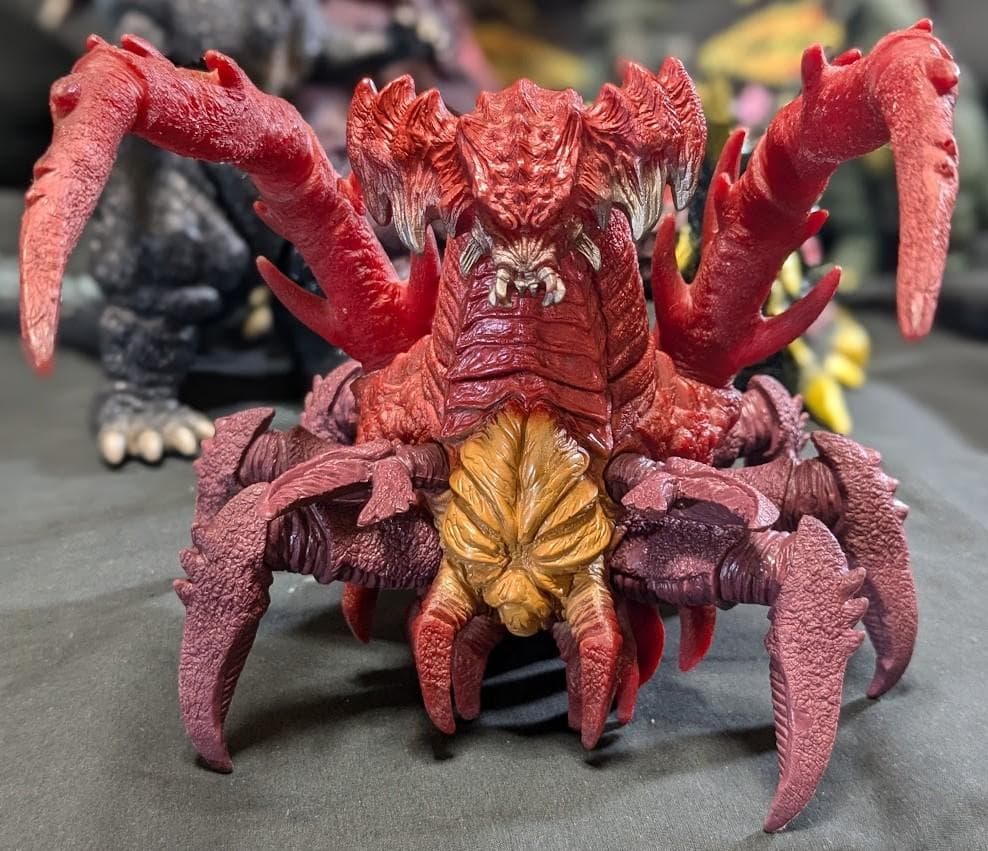 平成ゴジラ・デストロイア集合体・バトラ幼虫（バンダイ）ソフビ３体セット＋３