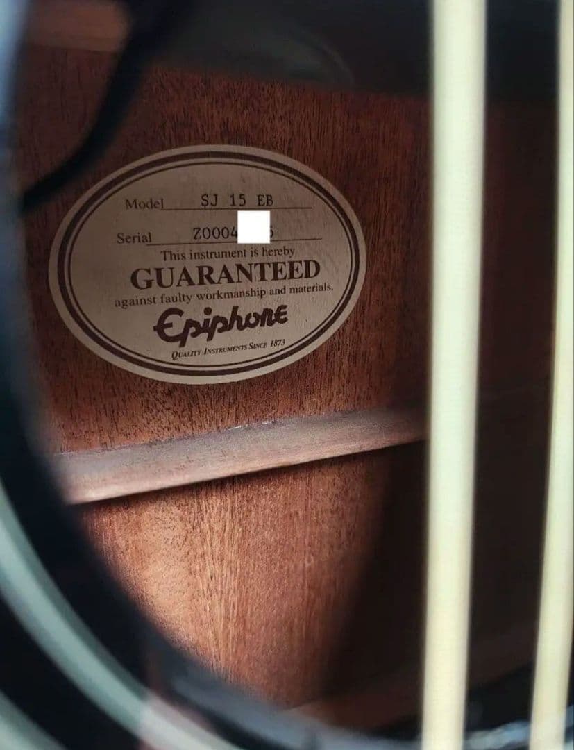 超美品 Epiphone SJ-15 EB ジャンボボディー Wピックアップ