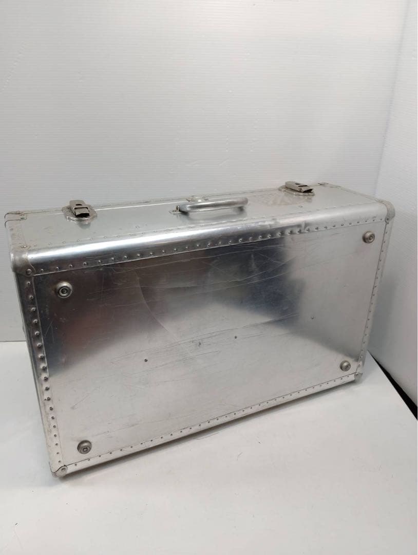【希少】大型 アルミトランク ヴィンテージ 収納ボックス 什器 インダストリアル