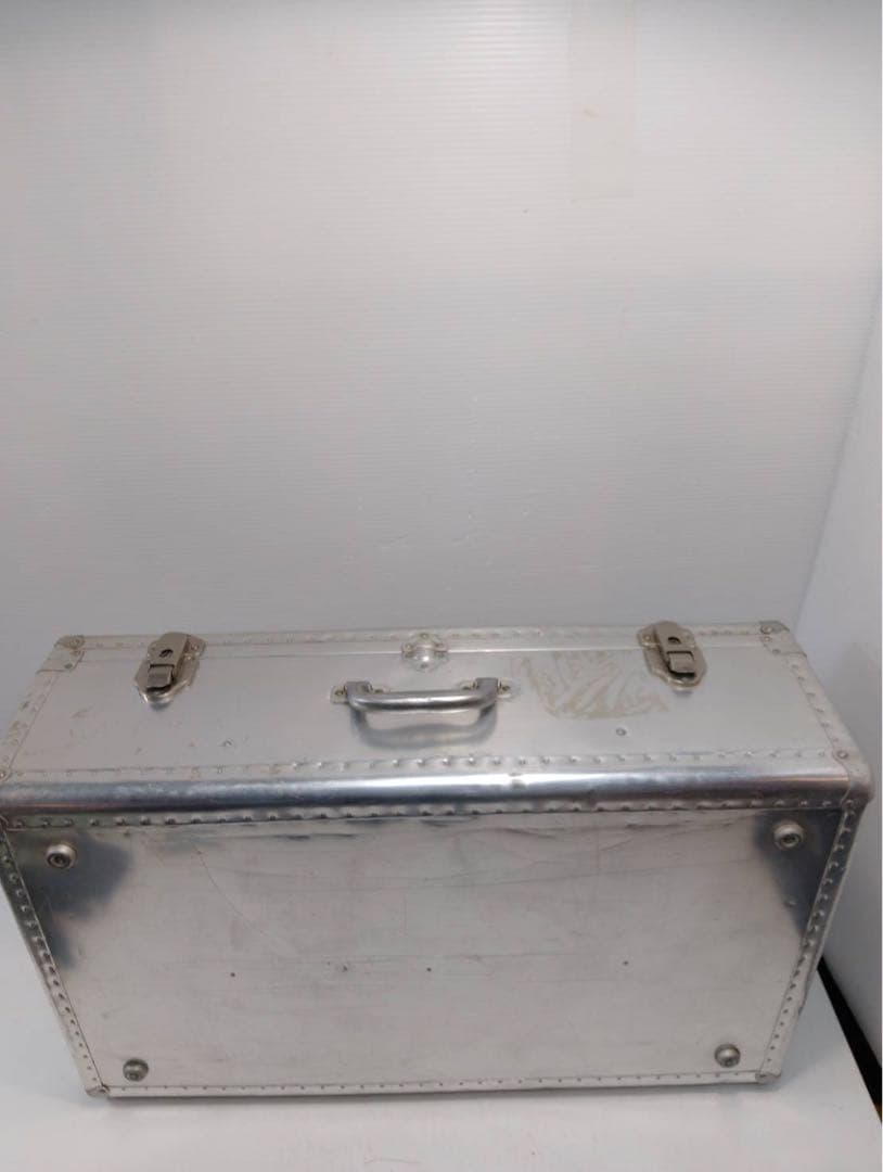 【希少】大型 アルミトランク ヴィンテージ 収納ボックス 什器 インダストリアル