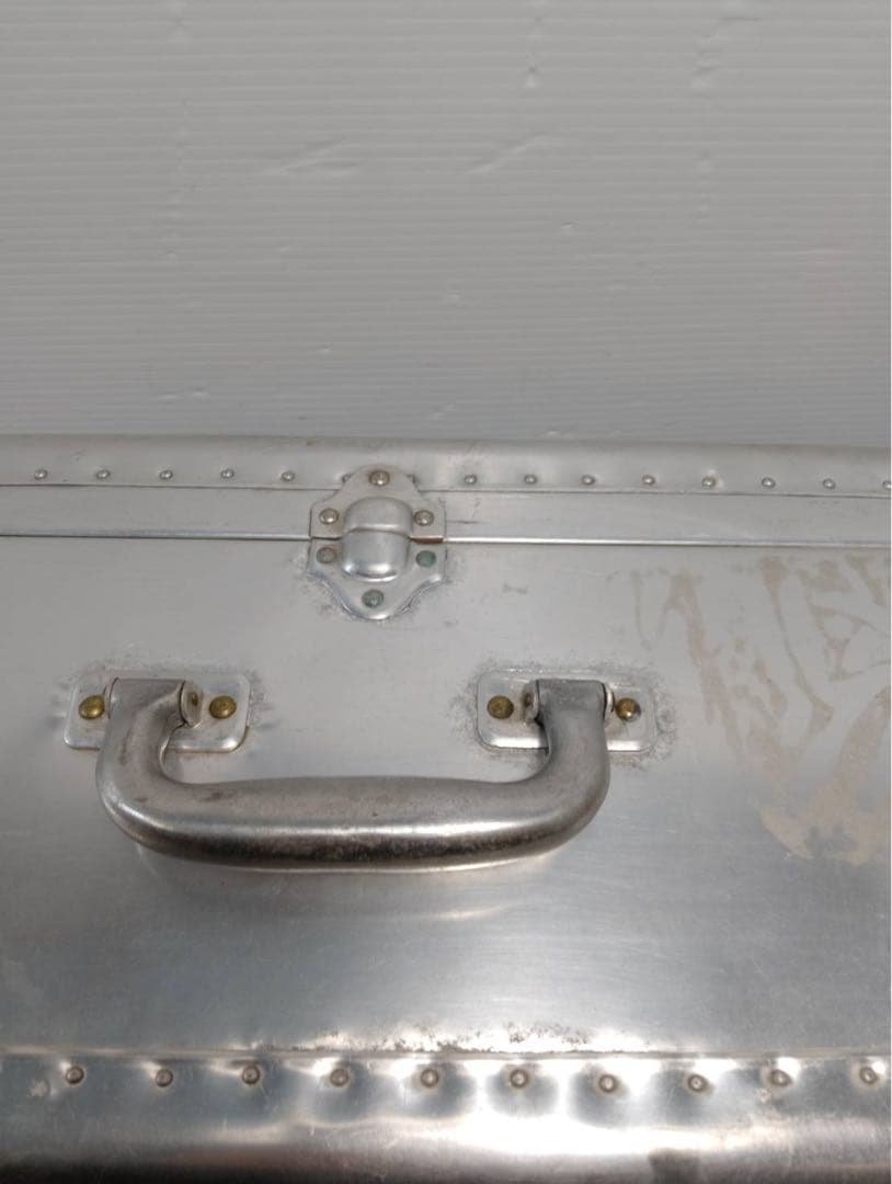 【希少】大型 アルミトランク ヴィンテージ 収納ボックス 什器 インダストリアル