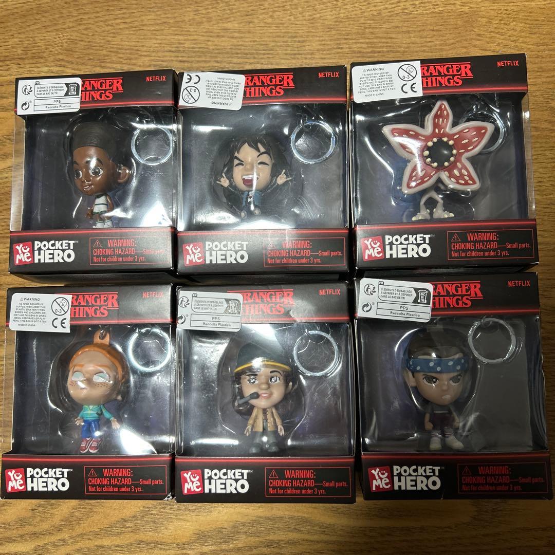 即決可⭐︎最安値✴︎ストレンジャーシングス フィギュア キーホルダー コンプリート