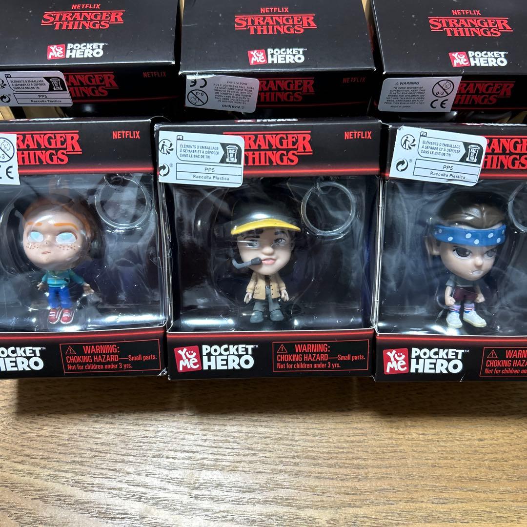 即決可⭐︎最安値✴︎ストレンジャーシングス フィギュア キーホルダー コンプリート