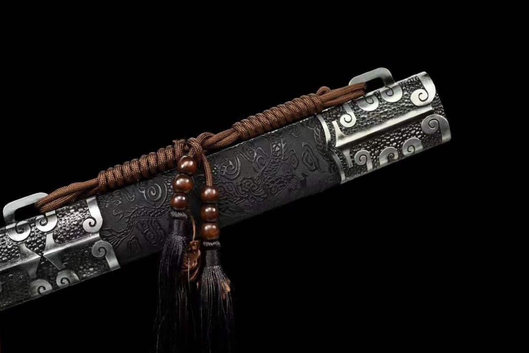 『刺繍春刀——金セミ』古兵器 武具　刀装具　日本刀　模造刀 居合刀 長尺