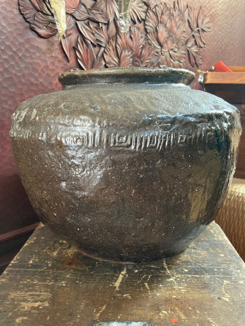 骨董 古常滑焼 壺 甕 花器 六古窯