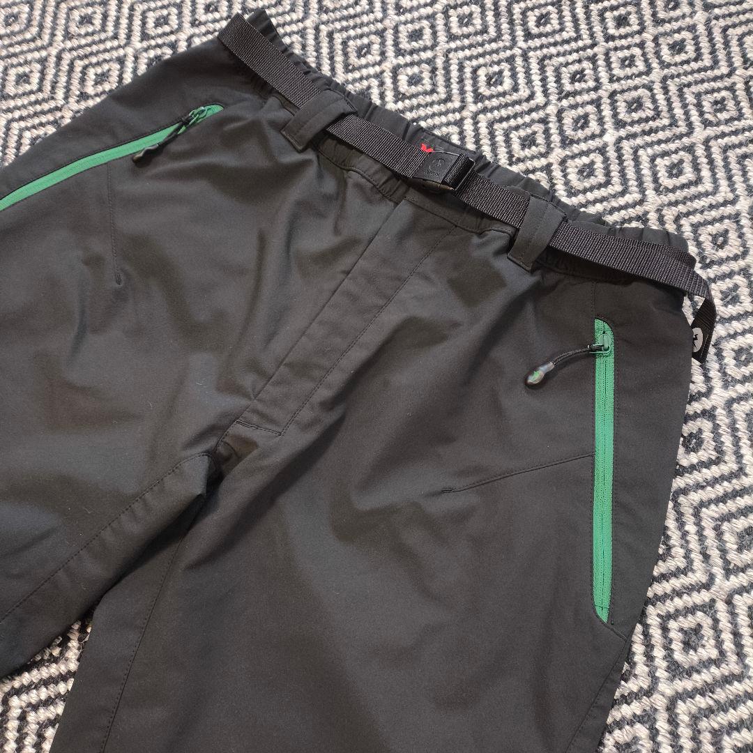 未使用　ビームスゴルフ　マーモット　パンツ　ブラック　グリーン　Sサイズ
