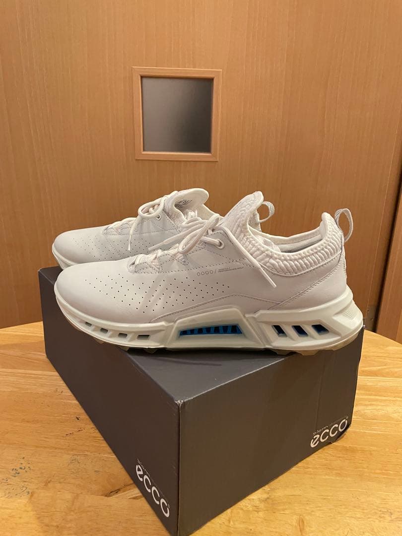 ECCO エコー BIOM C4 メンズ ゴルフシューズ（白）