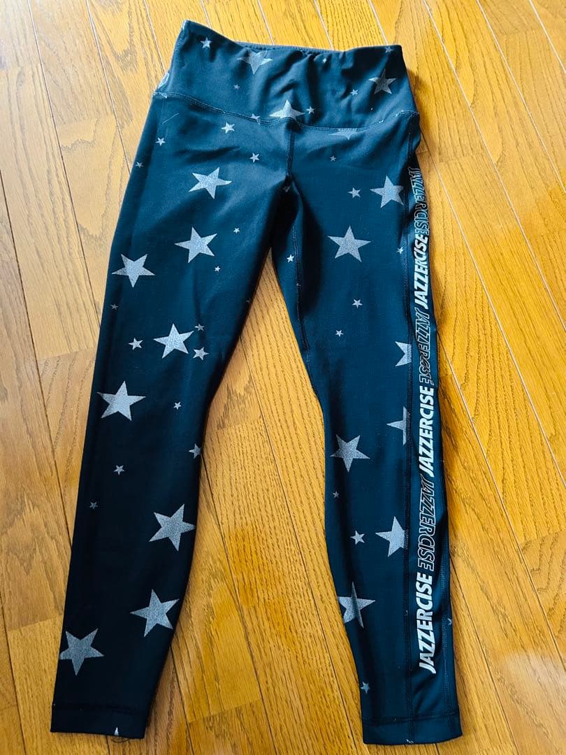美品JAZZERCISE90°DEGREE BY REFLEX 星柄レギンス S