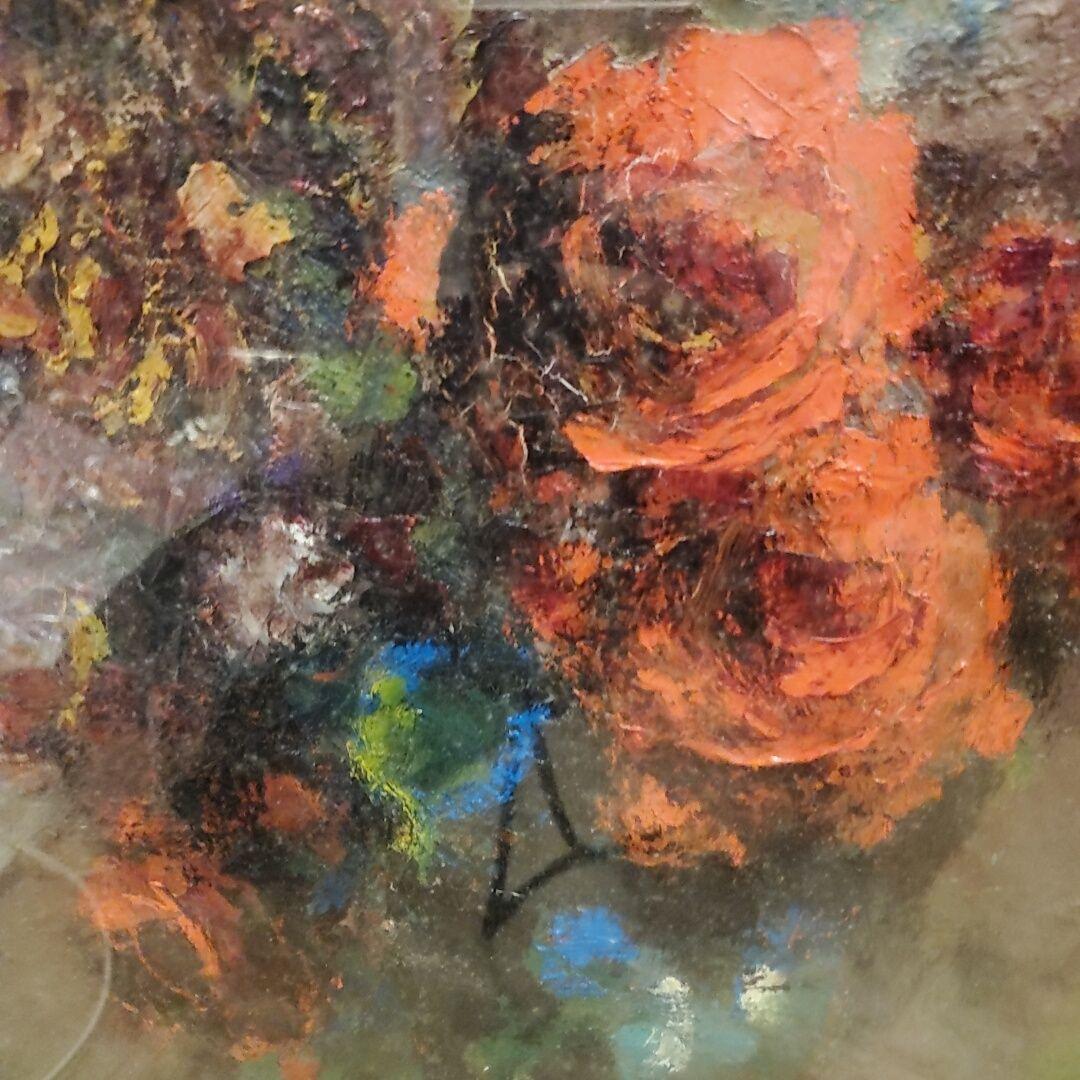 花瓶の花 油彩画