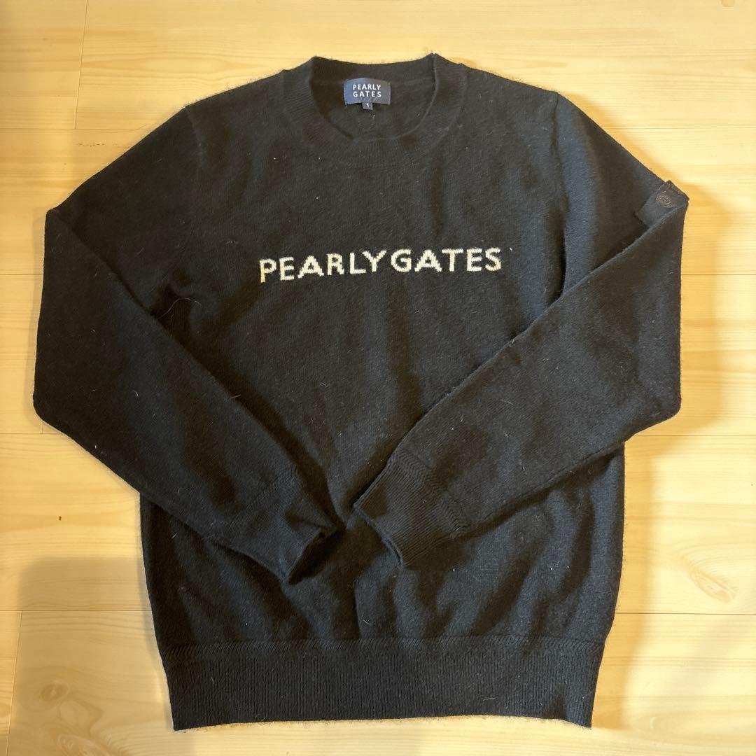 ひ*ん様 PEARLY GATES ブラック セーター　カシミア100%