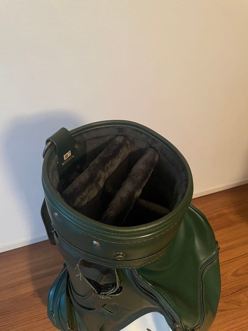 MacGregor 緑色キャディバッグ・本間製シューズバッグ付き