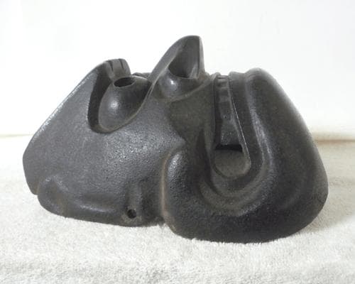 南部鉄器　鬼剣舞　鉄面　お面　伝統芸能　岩手県 胆沢念佛　古面　壁掛け　置物