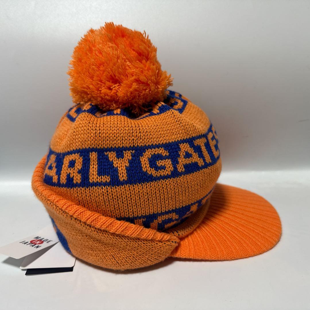 PEARLY GATES パーリーゲイツ 耳当て付き ボンボン付き ニット帽