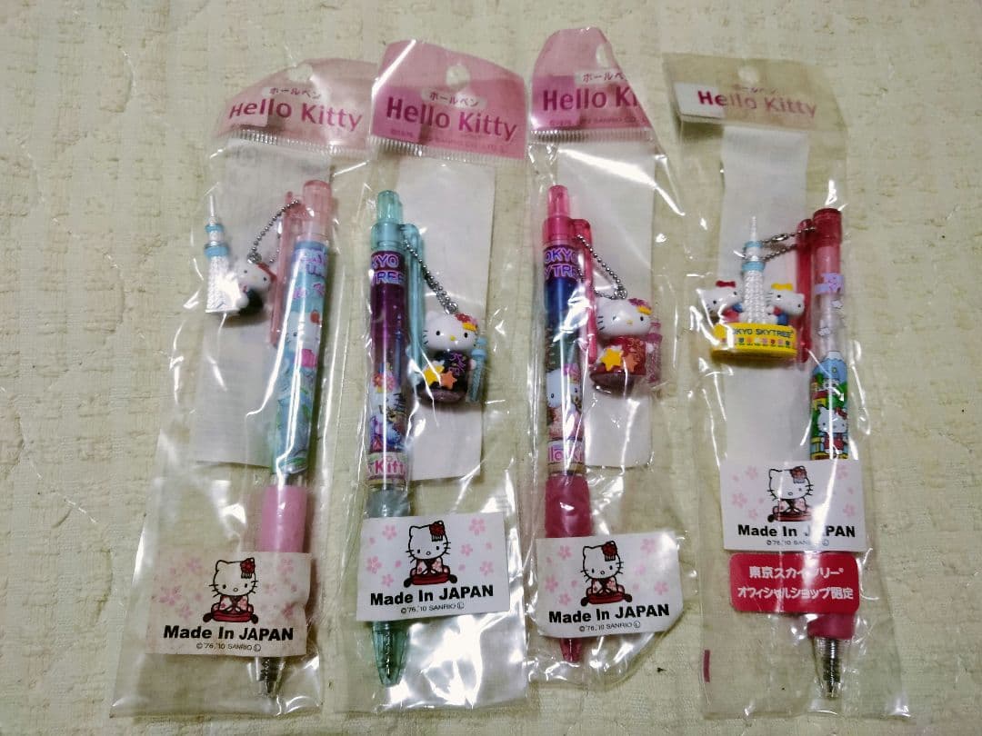 激レア限定♡スカイツリー　ご当地キティボールペン　4本セット