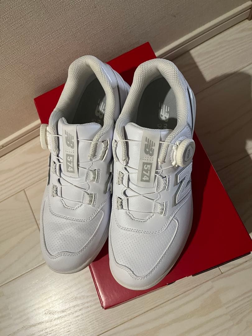 【美品】レディース ゴルフシューズ 24cm New Balance 574