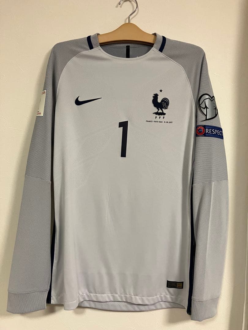 支給品フランス代表GKユニフォーム　ウーゴロリス選手ワールドカップ予選長袖