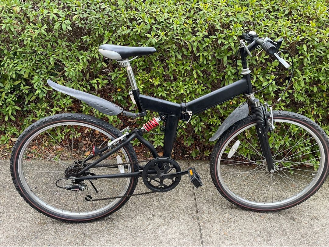 折りたたみ自転車 26インチ　サスペンション付き