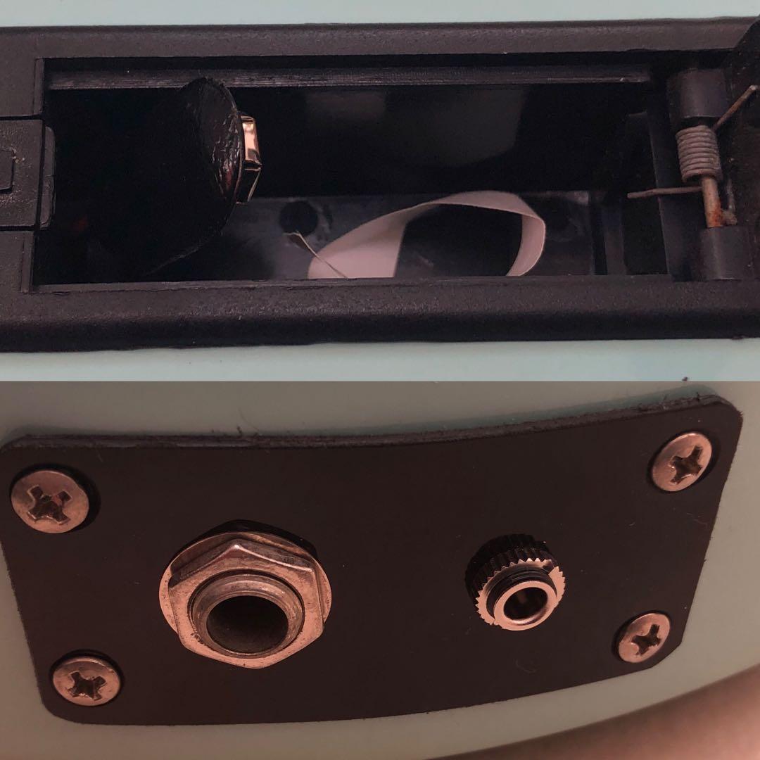 【超美品】ZO-3 ライトブルー アンプ内蔵ミニギター 専用ケース付 ぞーさん