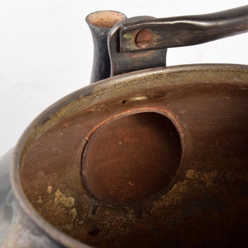 煎茶道具　鎚起銅器　玉川堂造　湯沸　薬缶　銅瓶　共箱　U　R4898