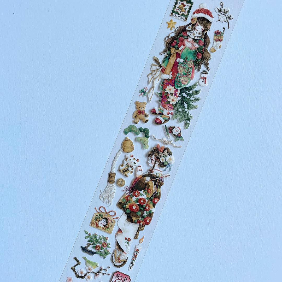 【M-42】 shine studio 四季歌　1ループ　マステ切り売り