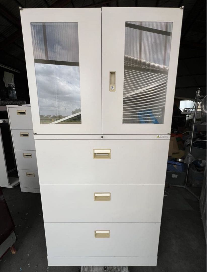 OKAMURA キャビネット ラテラル 両開き 書庫　中古【引取希望】埼玉県